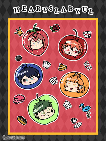 Heartslabyul Fruit Stickers